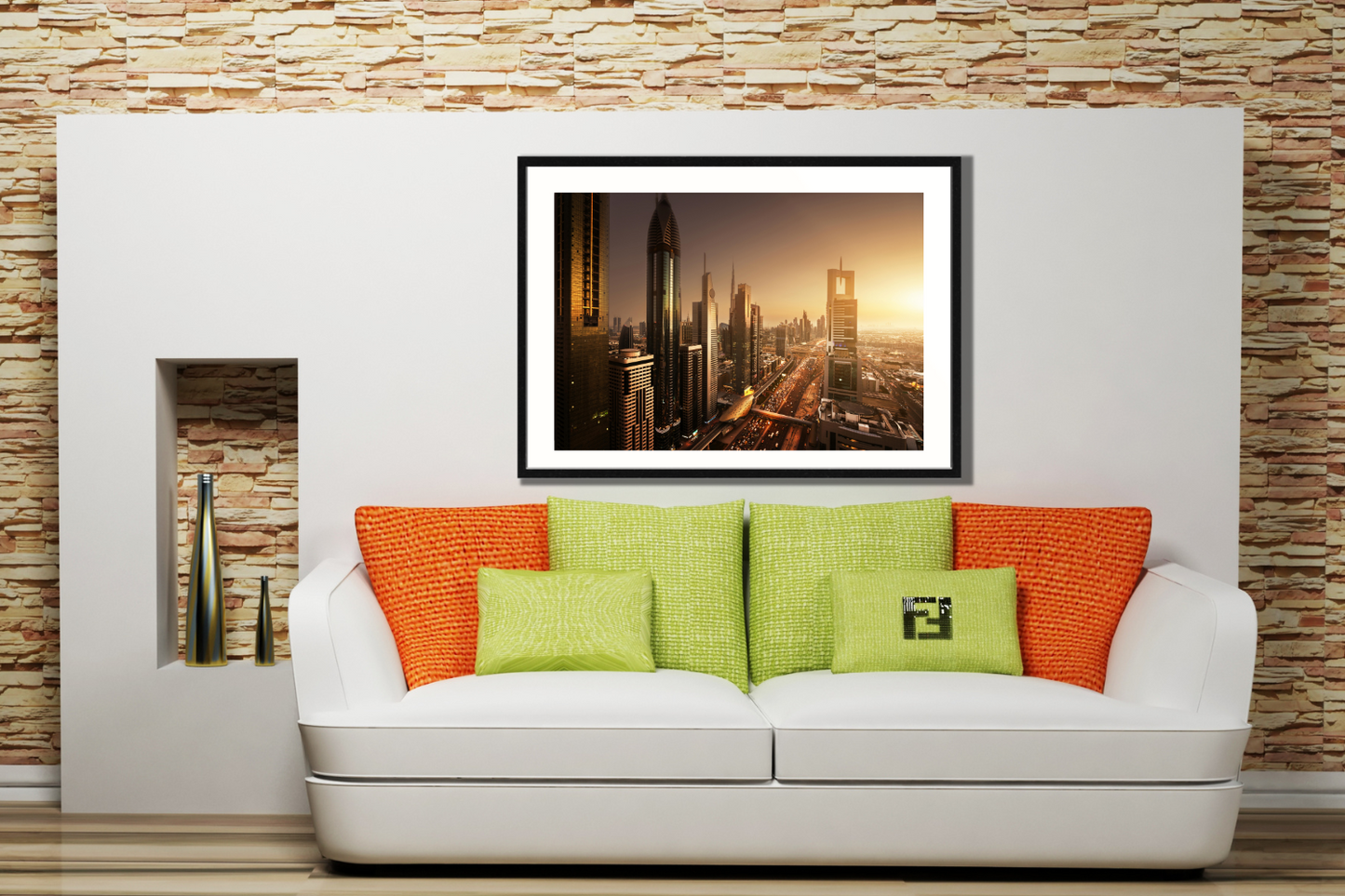 Dubai Framed Canvas Picture