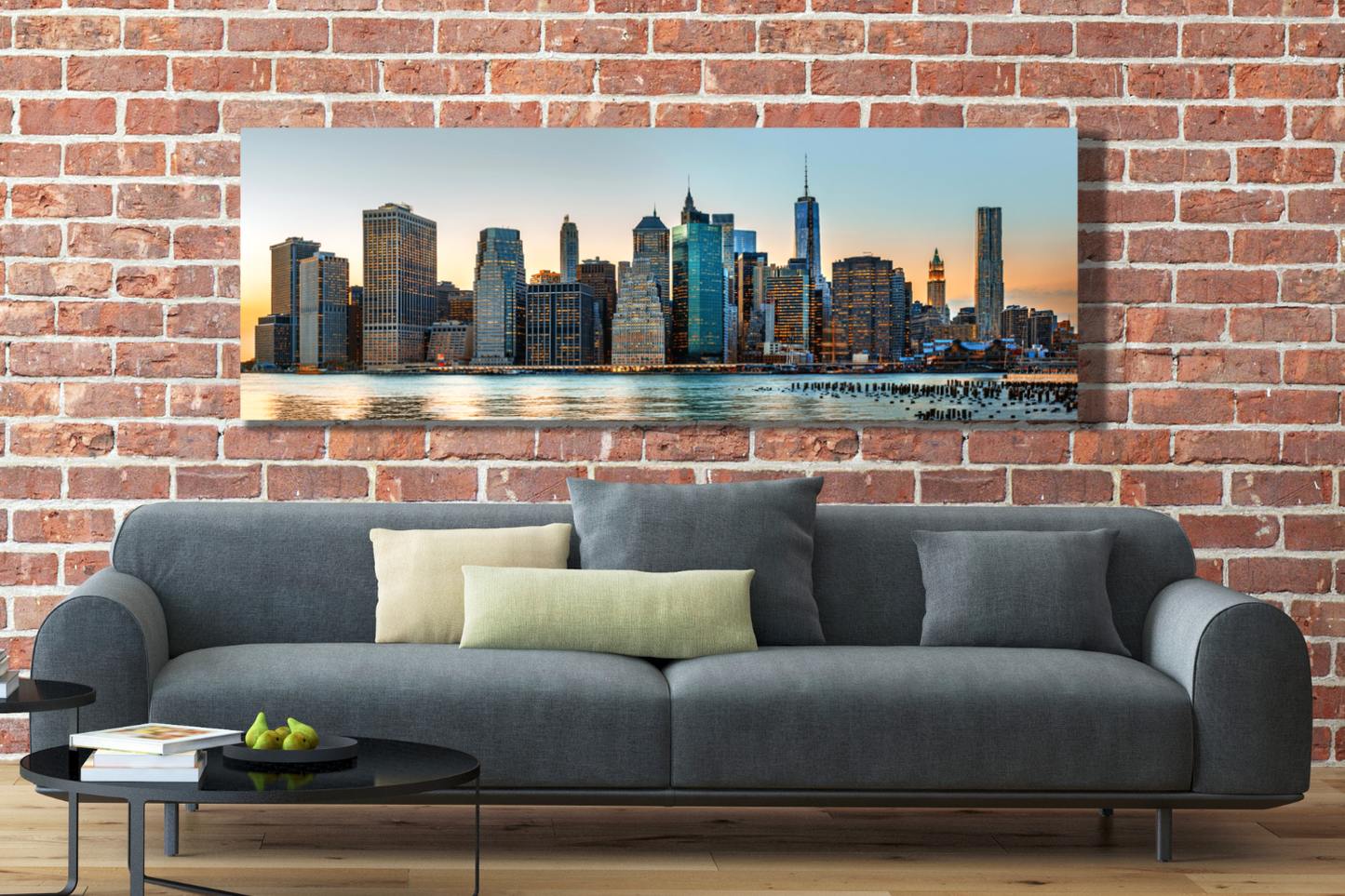 Manhattan skyline canvas wall art