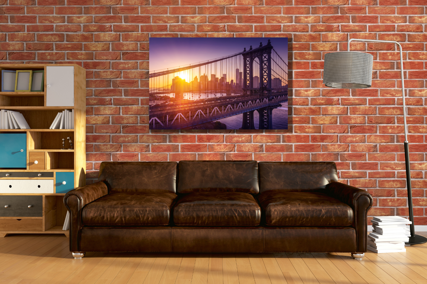 Manhattan Bridge Canvas Wall Art