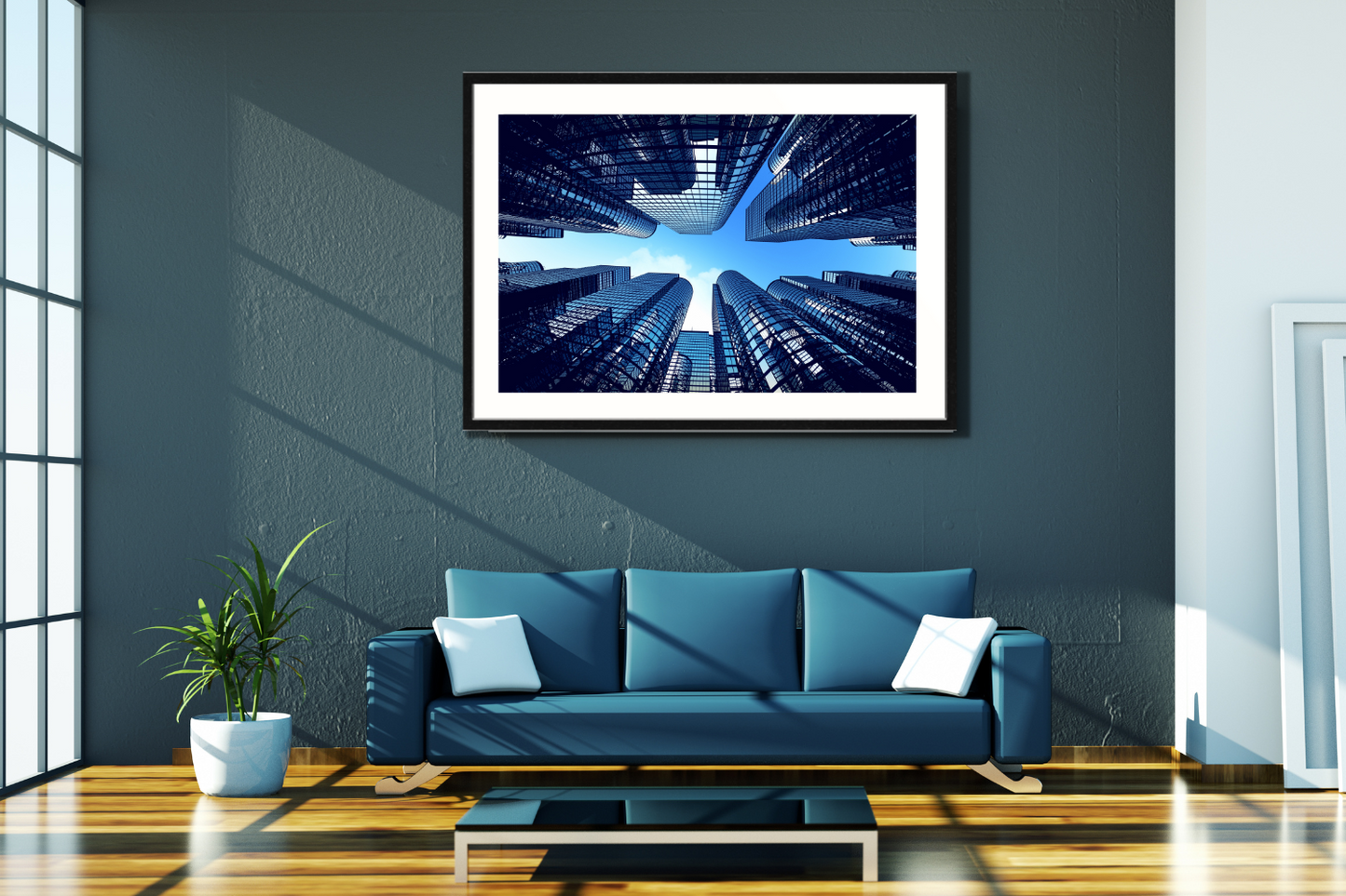 cityscape framed canvas picture