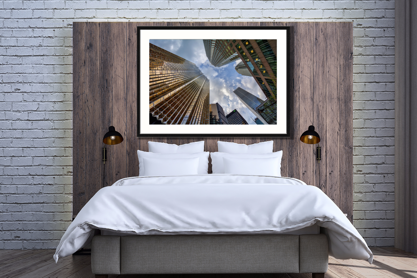 Cityscape Framed canvas picture