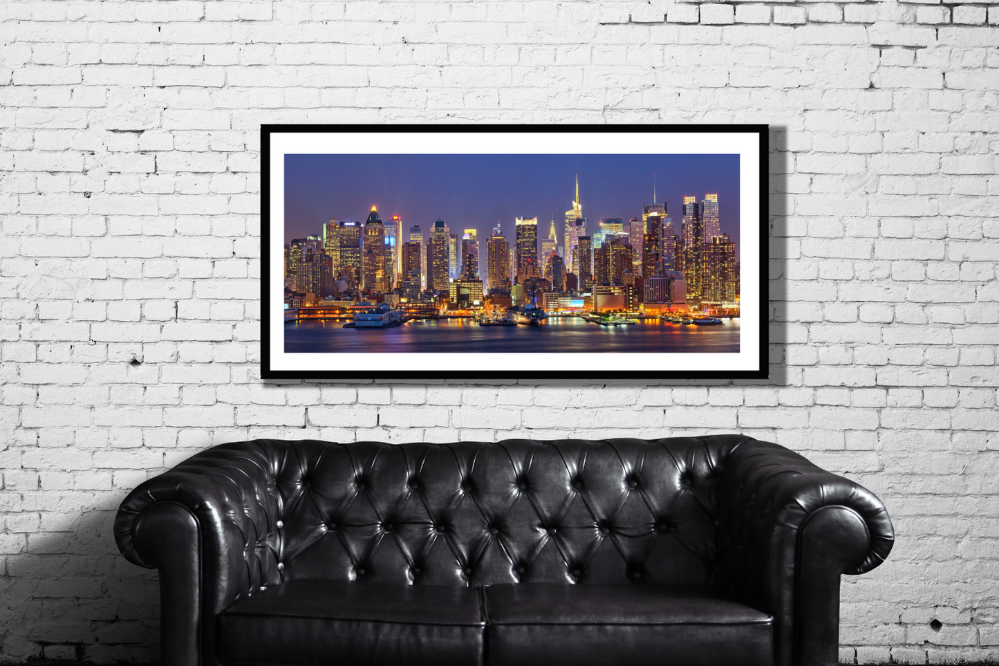 new york framed canvas picture