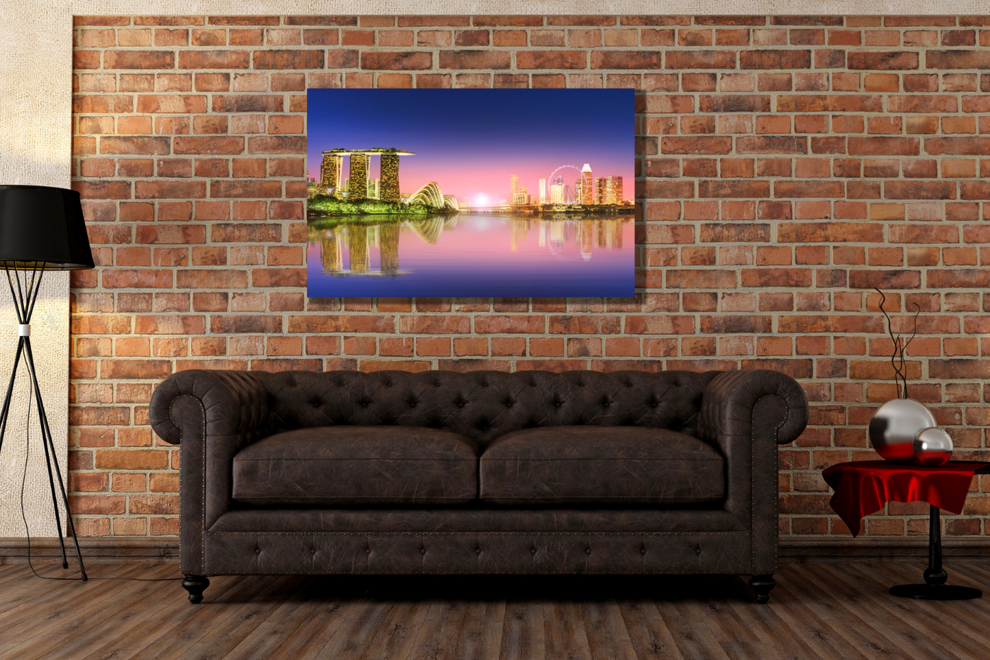 singapore skyline canvas wall art