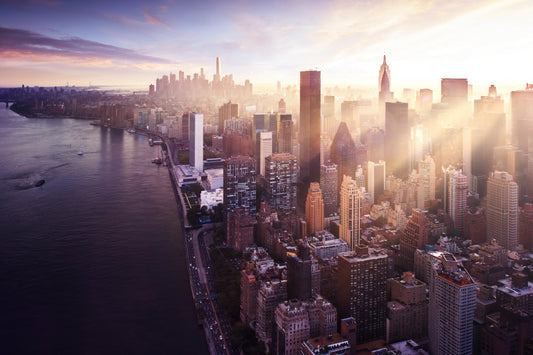 Sunbeams Through the Streets of New York