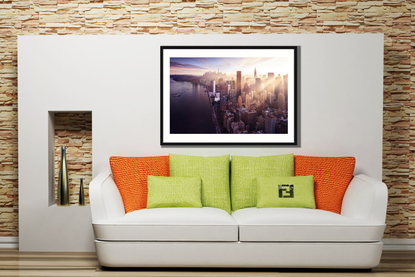 New York Framed Canvas Picture