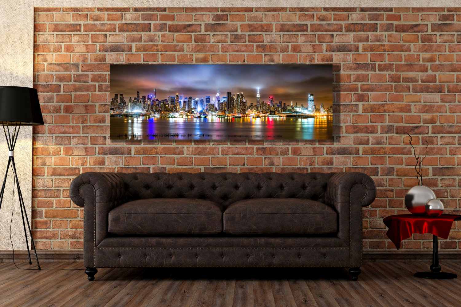 manhattan skyline metal wall art