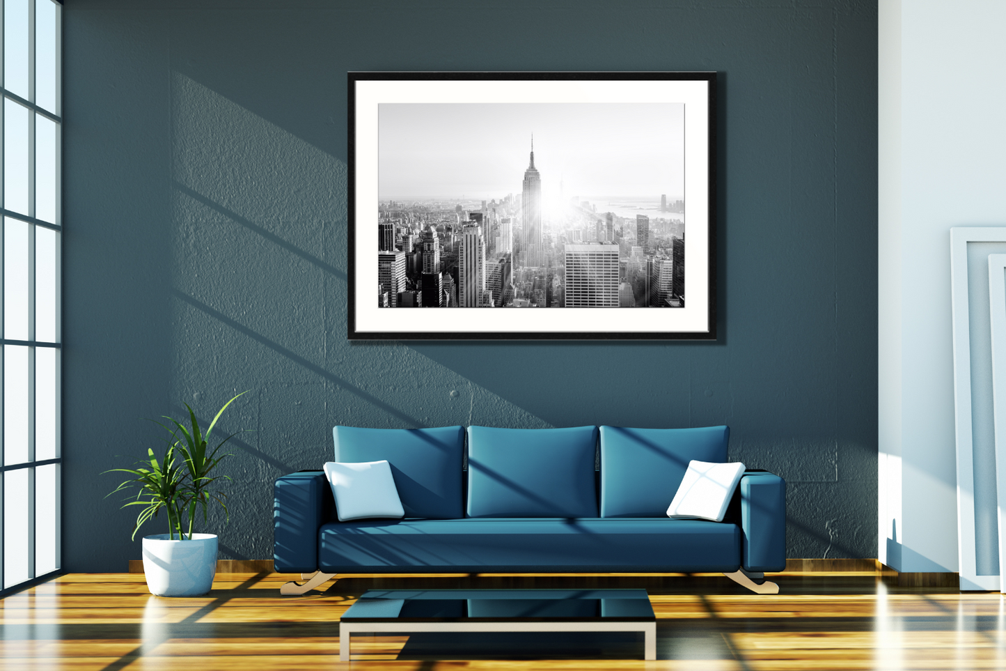 new york framed canvas picture