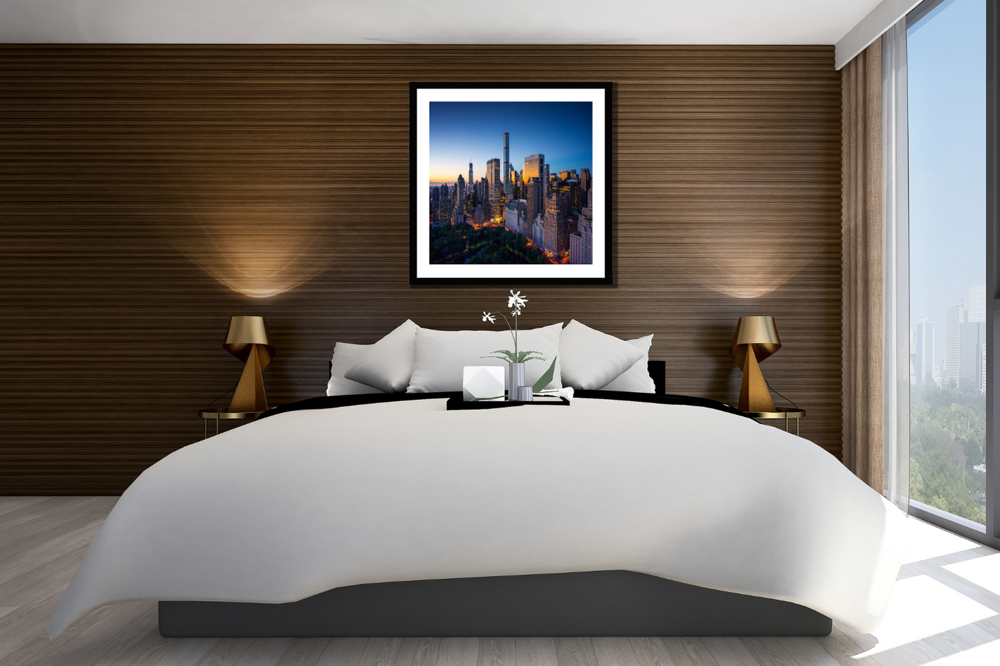 new york framed canvas picture