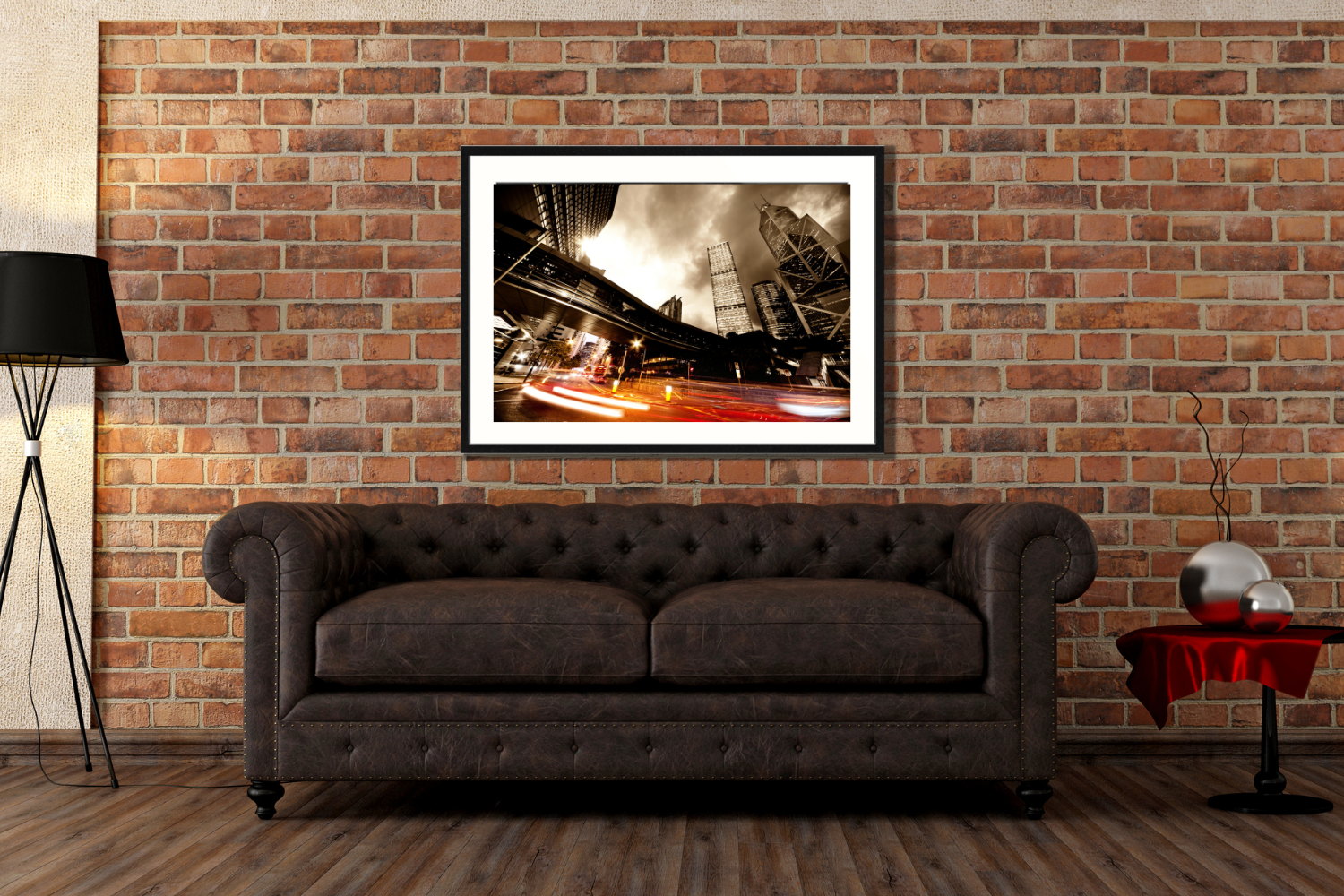 cityscape framed canvas picture