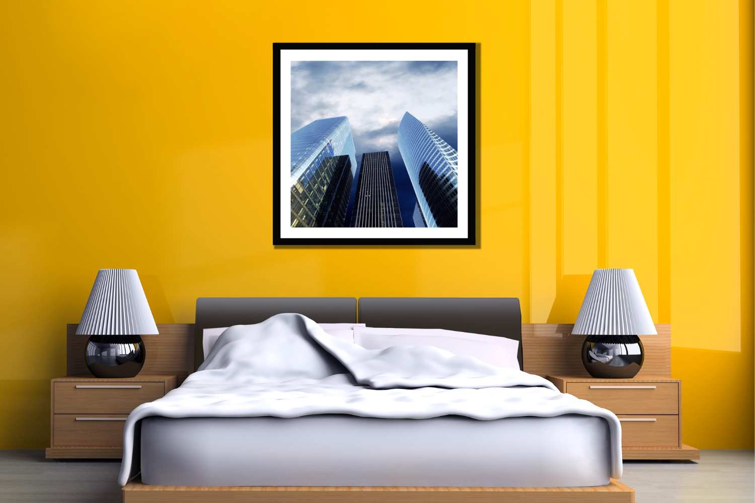 cityscape framed canvas picture