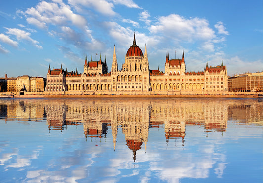 Budapest Parliament Reflecting on the Danube