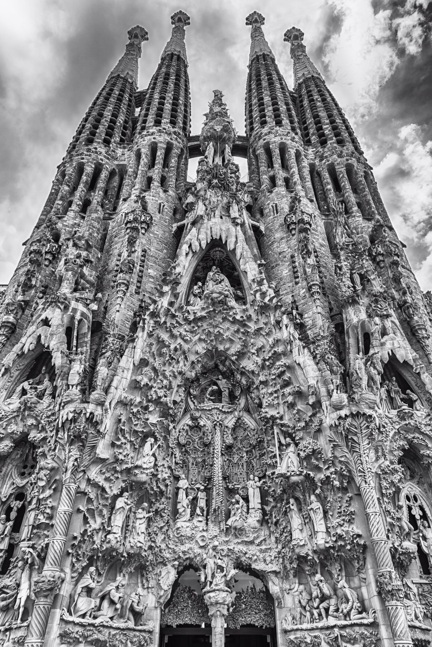 Moody Sagrada Familia in Barcelona