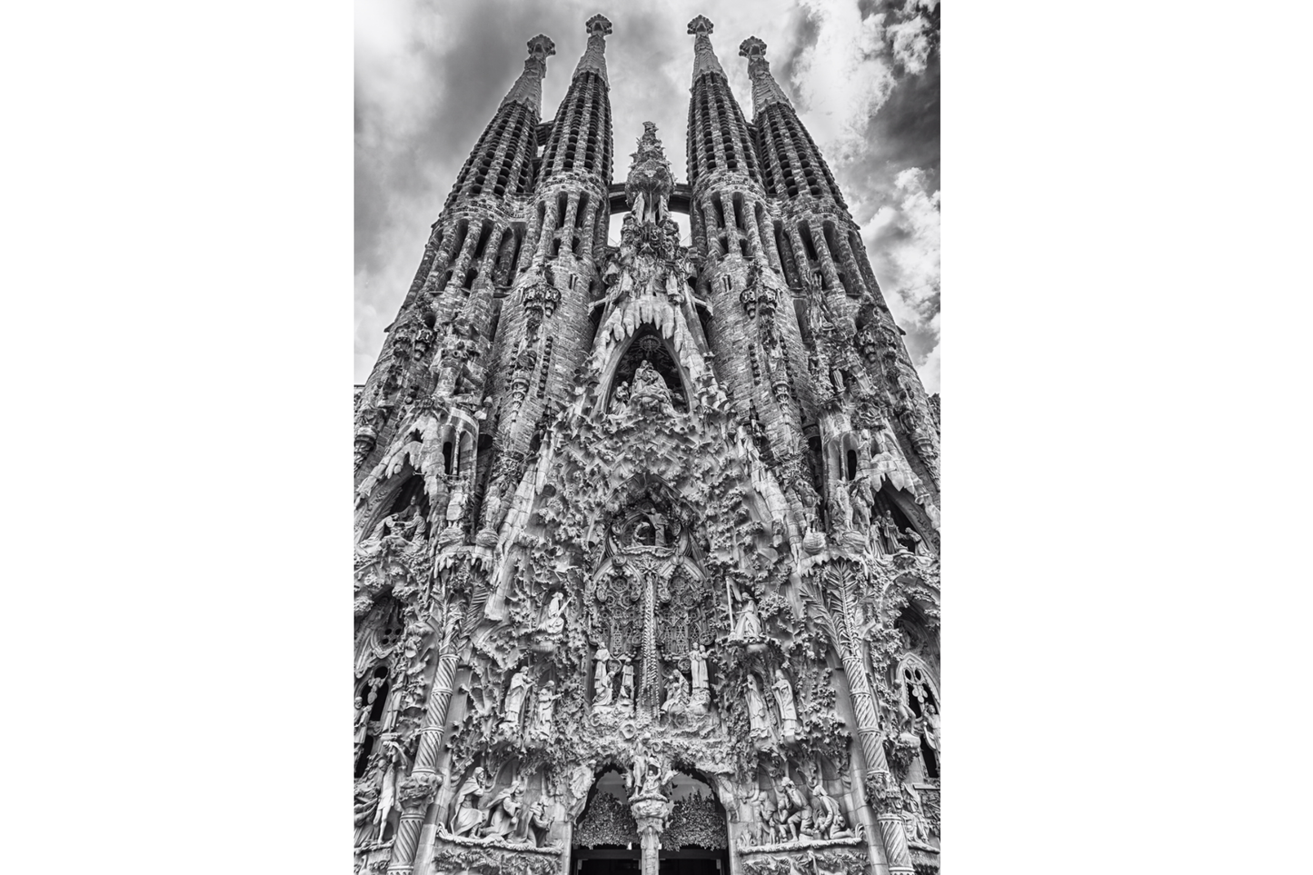 Moody Sagrada Familia in Barcelona