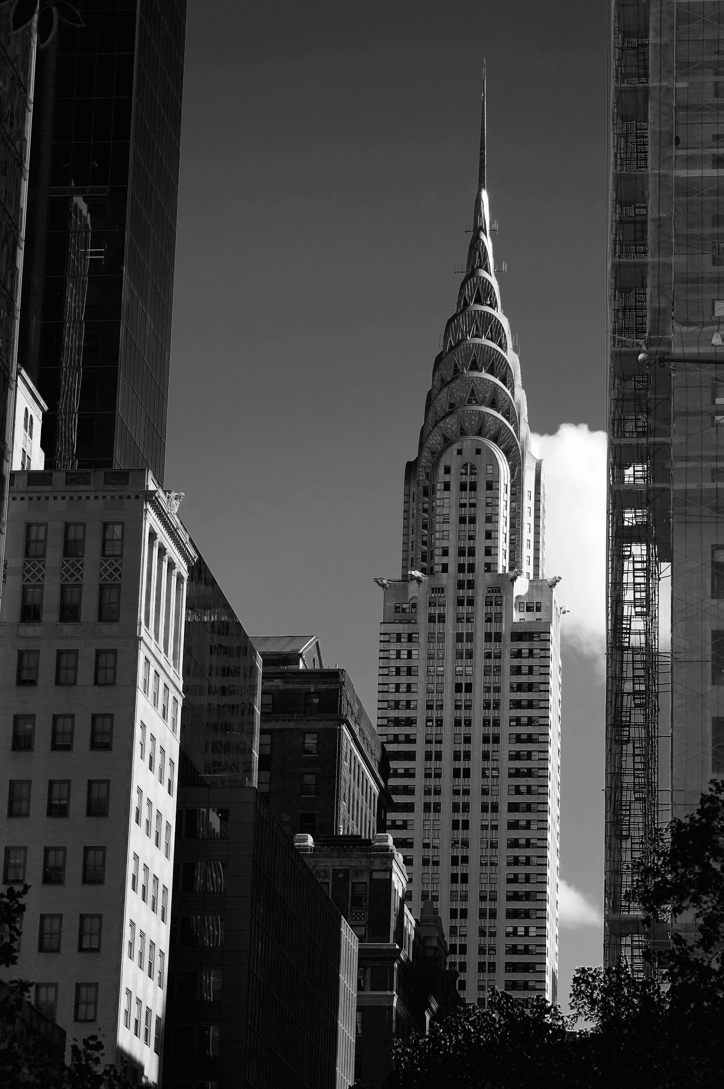 Looking up at the Chrysler