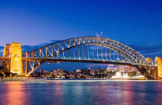 The Sydney Harbour Bridge All Lit Up