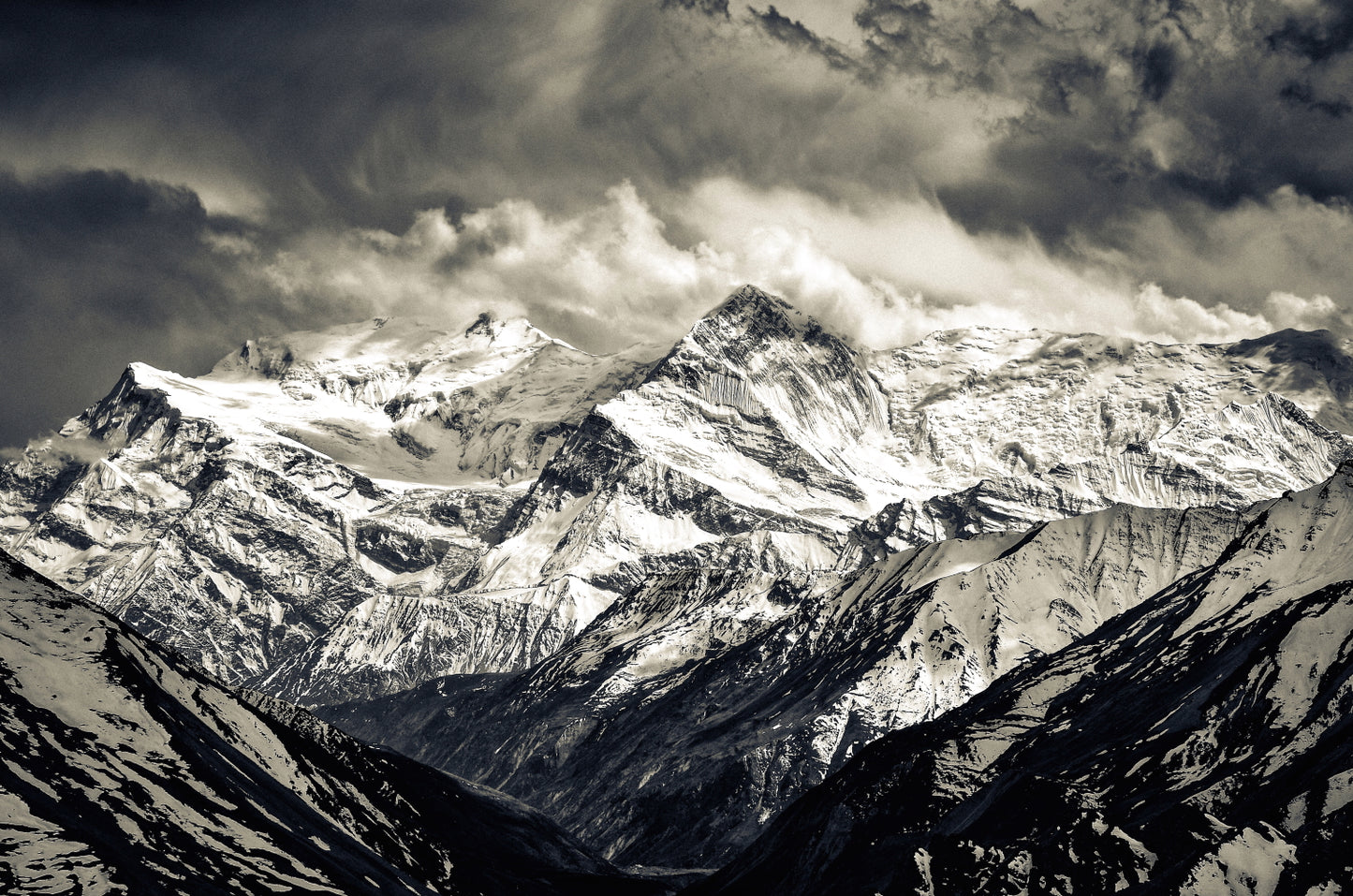 Clouds Gathering Above the Himalayas