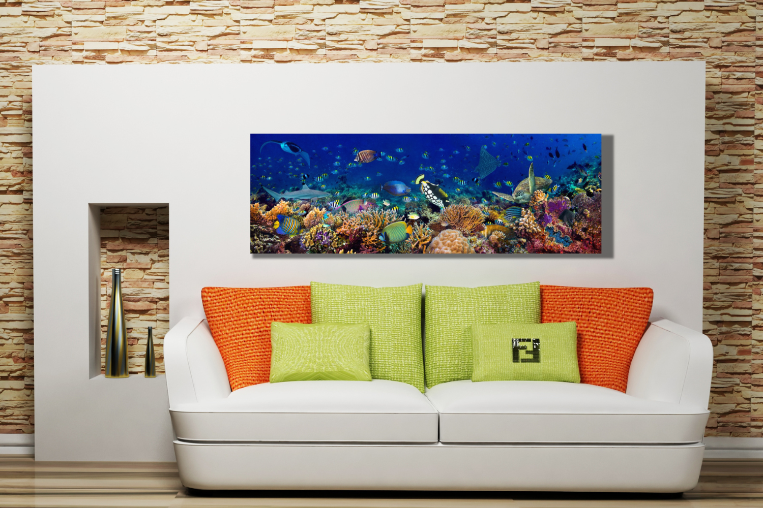 underwater canvas wall art