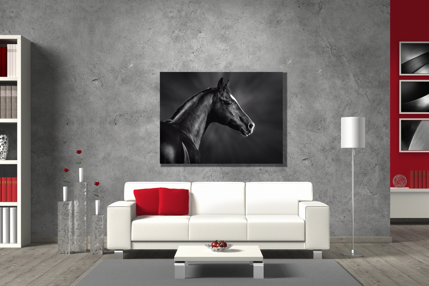 horse canvas wall art