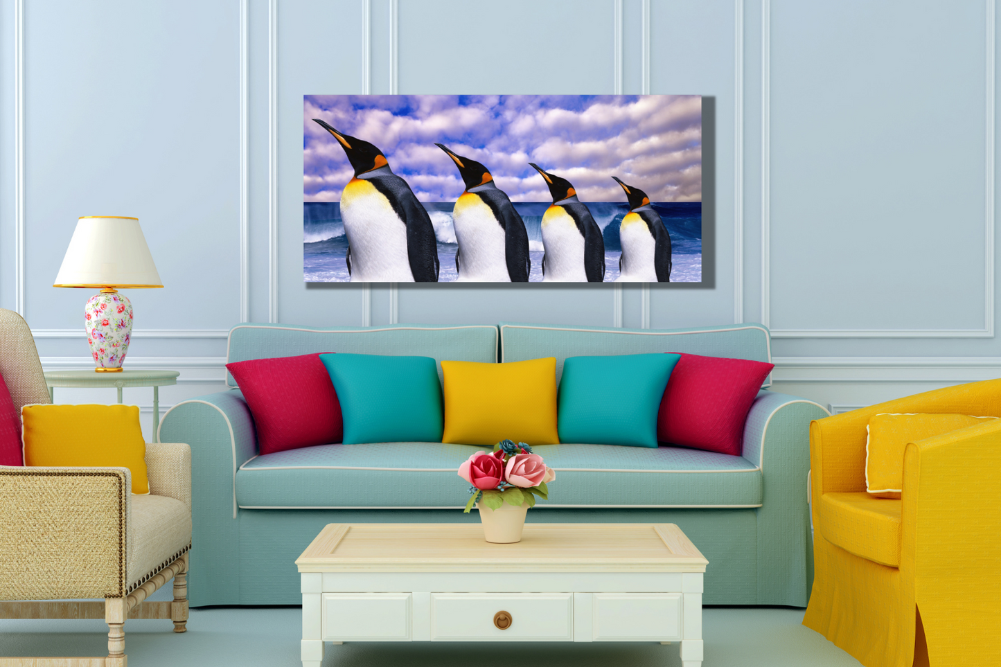 penguin canvas picture