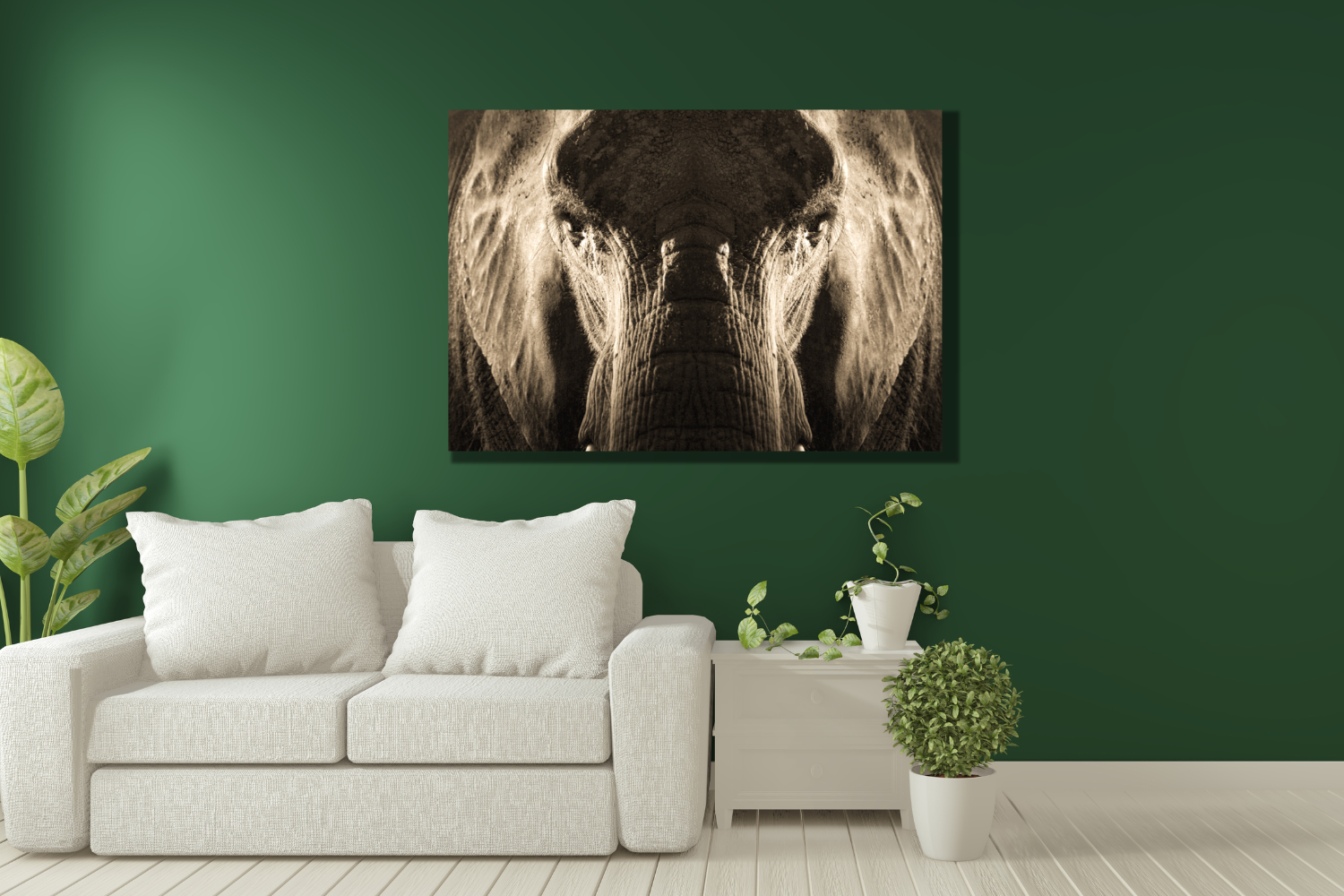 Elephant canvas wall art