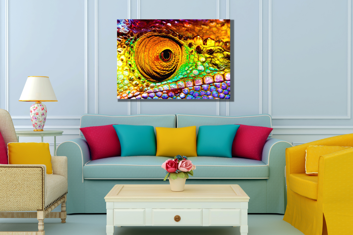 chameleon Canvas Wall Art